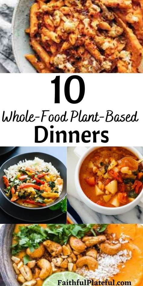 Everyday Vegan Meals, Vegan Meals Whole Food, Complete Vegan Meals, Budget Friendly Plant Based Meals, Quick Wfpb Dinner, Easy Wfpb Dinner, Wfpb Snacks On The Go, Vegan Large Group Meals, Non Processed Vegan Meals