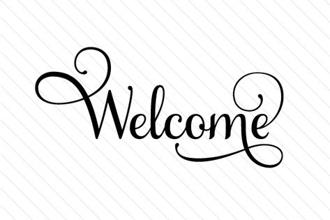 Welcome Craft, Welcome Stencil, Welcome Svg, Welcome Design, Craft Design, Silhouette Cameo Projects, Chalkboard Art, Cricut Creations, Silhouette Projects