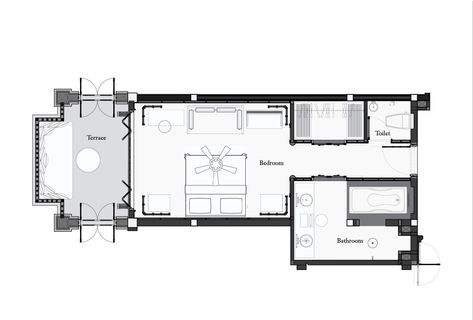 Rosewood Luang Prabang Riverside Rooms 48.1 sqm Hotel Room Plan, Rosewood Mayakoba, Rooms Luxury, Riverside Hotel, Rosewood Hotel, Hotel Plan, Luang Prabang, Miramar Beach, Room Planning