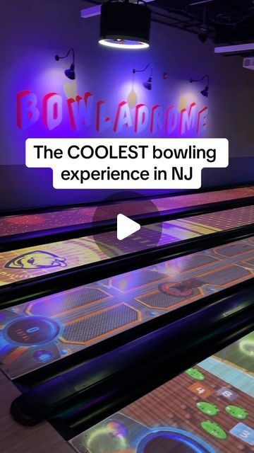 Humdingers on Instagram: "The coolest bowling experience in New Jersey!🤩🎳  📍Humdingers, 64 E Midland Ave, Paramus, NJ  🎳Experience the excitement of Spark interactive bowling at no additional cost! Spark gives bowlers the opportunity to enjoy interactive games, vibrant graphics, and some friendly competition!  📌Humdingers has a boutqiue bowling alley that features 12 lanes each equipped with Spark.  📌The perfect activity for families and friend groups as there is a flat rate per hour per lane (up to 6 bowlers per lane).  📌Best deal in town for families or groups of 4-6 to bowl. (Our bowling alley can accommodate over 70 bowlers at once)🤩  📌In addition to offering a unique bowling experience, Humdingers offers tons of arcade games, VR games, batting cages, a laser maze, delicious f Indoor Activities For Adults, Laser Maze, Paramus Nj, Friend Groups, Game Place, Batting Cages, Interactive Games, Bowling Alley, Activities For Adults