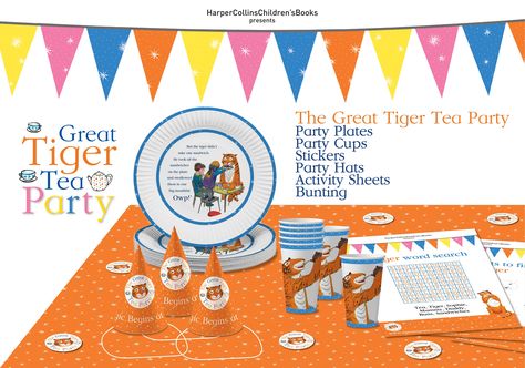 Tiger Tea Party, Tiger That Came To Tea Party, Tiger Who Came To Tea Party, Tiger Tea, Lucy Birthday, Tiger Who Came To Tea, Tiger Party, Tiger Birthday Party, Tiger Birthday