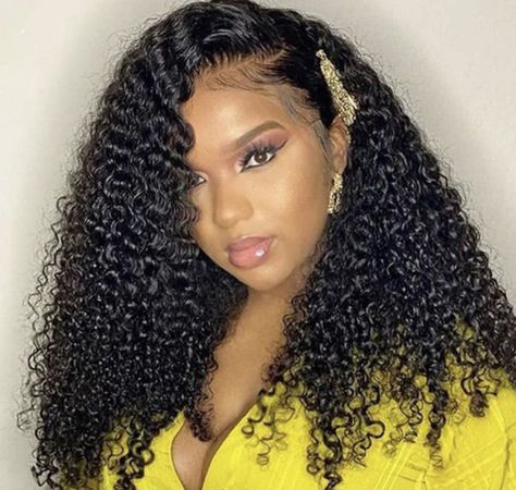 Braided Hairstyles For Women, Hair Ideas Braids, Glam Hairstyles, Attractive Hairstyles, Wave Hairstyles, Curly Lace Frontal, Wig Collection, Curly Weaves, Natural Hair Extensions