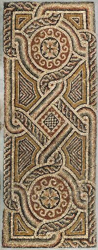 A ROMAN MARBLE MOSAIC PANEL Circa 4th-5th Century CE. Roman Design, Roman Mosaics, Ancient Roman Art, Byzantine Mosaic, Roman Mosaic, Checker Pattern, Art Ancien, Byzantine Art, Roman History