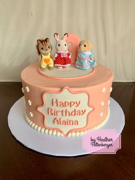 Calico Critters birthday cake Calico Critters Birthday Cake, Calico Critter Birthday Party Ideas, Sylvanian Families Birthday Cake, Calico Critter Birthday Cake, Calico Critter Birthday Party, Calico Critters Birthday Party, Calico Critter Cake, Number 10 Birthday Cake, Calico Critters Birthday