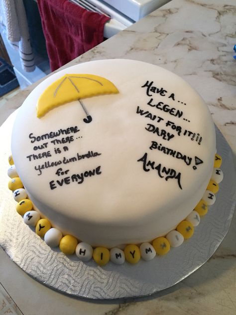 How I met your mother cake from my birthday Mother Cake, Mother Birthday Cake, How Met Your Mother, Birthday Cakes For Her, Avenger Birthday Party, Sweet 16 Cakes, Minion Birthday, Mother Birthday, How I Met Your Mother