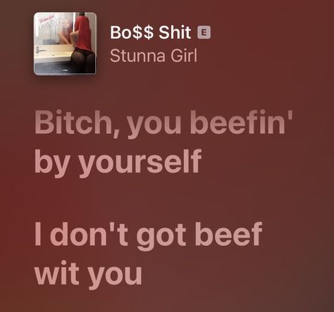 Song Lyrics Quotes For Instagram, Stunna Girl, Song Lists, Cute Couple Text Messages, Girl Power Quotes, Cute Couples Texts, Rap Quotes, Rap Lyrics Quotes