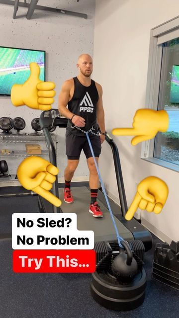 Dr. John Rusin on Instagram: "No SLED? No PROBLEM! Try this simple treadmill variation instead using just a band… Drop a 👍👍 if you like this setup! The sled is a tremendous training tool. But very few people have access to a sled OR have the space necessary to train with this tool correctly (myself included in my home gym). Luckily, I have a simple fix for everyone… If you have access to a treadmill and a band, you can RE-create the same physical properties that make pushing and pulling a s Sled Push, Knee Exercises, Sport Court, Garage Gym, Physical Properties, Training Tools, Hip Flexor, The Resistance, Online Coaching