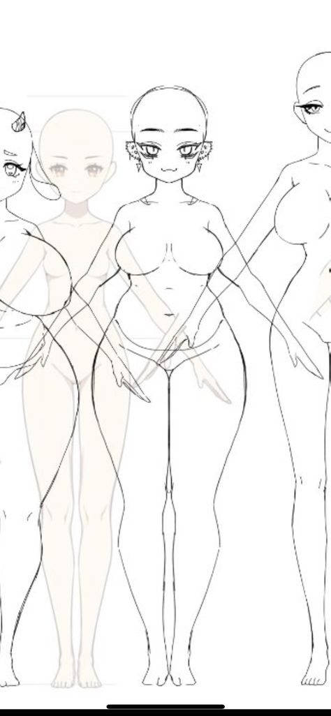 Poses For Females Drawing, Chubby Base Pose, Human Anatomy Art Female, Cubby Body Reference, Thick Female Base, Body Base Drawing Pose Reference Goddess, Buff Art Reference, Bottom Heavy Body Reference, Pear Body Drawing