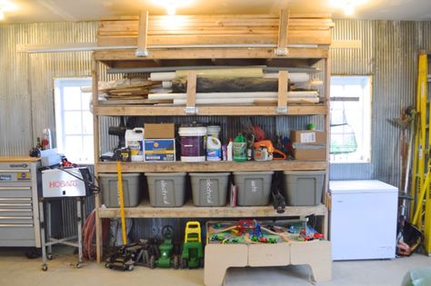 Barn garage workspace reveal NewlyWoodwards22 Garage Workspace, Metal Garage Kits, Garage And Workshop, Organized Garage, Woodworking Software, Garage Workshop Organization, Workshop Garage, Barn Garage, Woodworking Logo