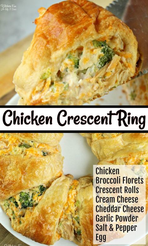 Crescent Roll Recipes Chicken Broccoli, Crescent Ring Recipes Chicken, Easy Crescent Roll Dinner Recipes, Chicken Broccoli Croissant Ring, Chicken Broccoli Cheese Crescent Rolls, Chicken And Broccoli Crescent Roll Recipes, Crescent Roll Supper Recipes, Croissant Dinner Recipes, Chicken Crescent Roll Ring