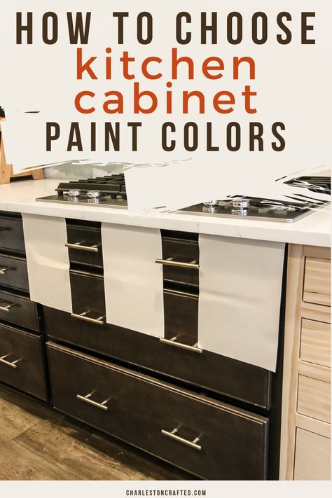 how to choose kitchen cabinet paint colors Kitchen Cabinet Paint Colors, Timeless Kitchen Cabinets, Paint Your Cabinets, Kitchen Cabinet Paint, Soothing Paint Colors, Kitchen Cabinet Color Ideas, Kitchen Cupboards Paint, Painting Bathroom Cabinets, Old Kitchen Cabinets