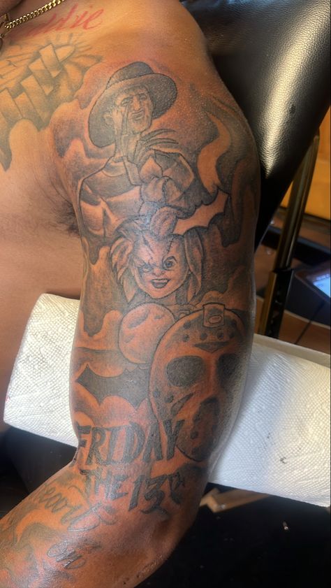 Duke Dennis Tattoo, Duke Dennis, Halloween Tattoo, Cool Tattoos For Guys, Halloween Tattoos, Braids For Kids, Kids Braided Hairstyles, Tattoos Ideas, Chest Tattoo