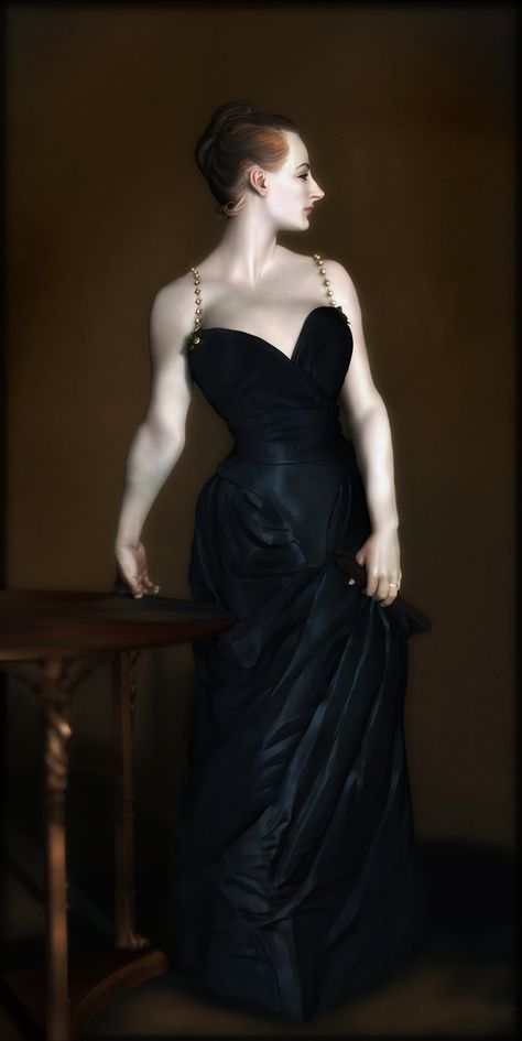 Madame X, J. Mark on ArtStation at https://www.artstation.com/artwork/L4N8R Zbrush Models, Zbrush Character, Digital Sculpting, Representational Art, John Singer Sargent, Art 3d, Character Modeling, 3d Characters, Character Designs