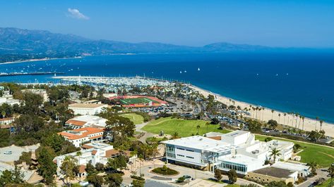 Santa Barbara City College's beachside campus provides an approximate picture of what Jessica's seaside high school, Manzanita High School, looks like. Santa Barbara City College, City College, School Looks, Santa Barbara, High School, Quick Saves