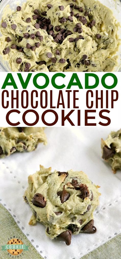 Avocado Cookies Recipes, Things To Make With Avocados, Keto Recipes With Avocado, Recipes With Avocados, Baking With Avocado Recipes, Avocado Sweet Recipes, Sweet Avocado Recipes, Hidden Avocado Recipes, Dinner Recipes With Avocado