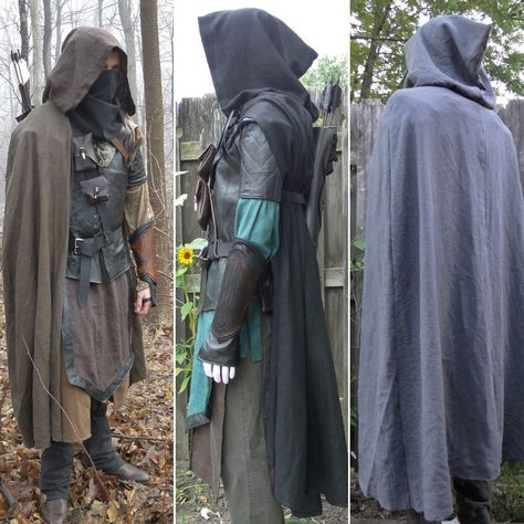 Medieval Hooded Cloak Ranger Linen Choose Your Color /P/ - Etsy Medieval Cape, Fantasy Photoshoot, Armor Ideas, Medieval Cloak, Robin Costume, Costume Capes, Medieval Garb, Medieval Clothes, Clothing Male