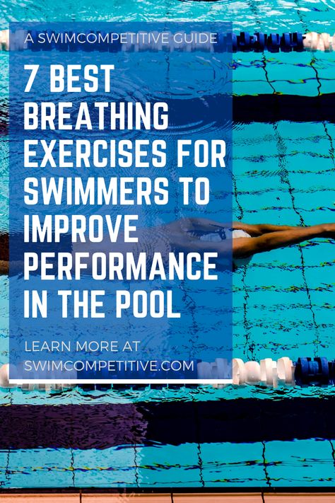 Breathing is one of the most simple and natural occurring processes in our body- something we barely have to think about, something we take for granted, and something that can have a much larger effect on our performance in the pool than we realize. So why not maximize it? In this article, I take a look at some pool and dryland breathing exercises for swimmers to increase lung capacity, enforce proper breathing technique, and lower stress before a big race for enhanced performance. Swimming Tips Breathing, Swimmers Workout Dryland, Exercises For Swimmers, Swimming Inspiration, Dryland Workout, Workouts For Swimmers, Increase Lung Capacity, Swimming Snorkel, Benefits Of Swimming