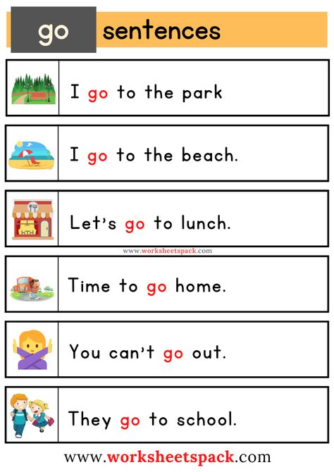 Sight Word Sentences Worksheets with Go Easy Sentences For Kindergarten, Sight Word To Worksheet, Making Sentences Worksheets, Small Sentences For Kids, Simple Sentences For Kindergarten, Cvc Stories, Sight Word Sentence Cards, Integer Games, Reading Activities For Kids