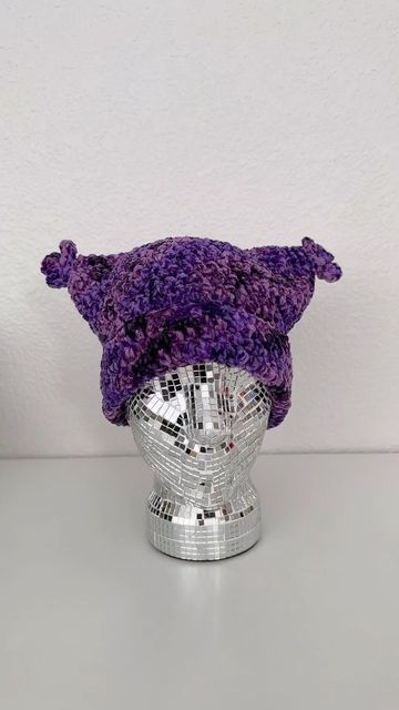 @stitchinwithliz on Instagram: "Chowder moment💜✨ Currently having a Black Friday sale, all physical items are currently 20% off. Enter code: BLACKFRIDAY at checkout. Sale ends 11/28/23 @ 11:59pm. #crochet #crochethat #crochetbeanie #chowder #crochetchowderhat #chowderhat #bernatvelvet #bernat #crochetersofinstagram #crochetwear #crochetfashion #crochetwinter" Chowder Beanie Crochet, Chowder Crochet Hat Pattern, Chowder Hat Crochet Pattern Free, Chowder Crochet Hat, Chowder Hat Crochet Pattern, Chowder Hat Crochet, Crochet Chowder Hat, Chowder Beanie, Chowder Hat