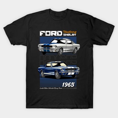 Cars Illustration, Mustang Gt350, Mustang T Shirts, Car T Shirt, Classic Mustang, Starry Night Van Gogh, Graphic Tshirt Design, Ford Gt, Tshirt Design