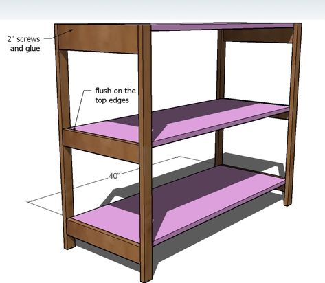 Nursery Organization Changing Table, Diy Changing Table, Bookcase Plans, Baby Crib Diy, Change Table, Baby Changing Station, Baby Changing Table, Babies Room, Baby Changing Tables