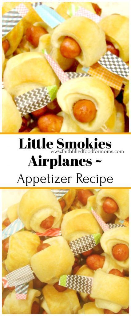 Little Smokies Airplanes-Appetizer Recipe Great for Baby Showers and Birthday Parties! Airplane Shaped Food, Jet Party Theme, Airplane Themed Birthday Party Food, Airplane Themed Food, Airplane Birthday Party Food, Airplane Party Food, Cars Birthday Party Food, Dino Food, Airplane Snacks