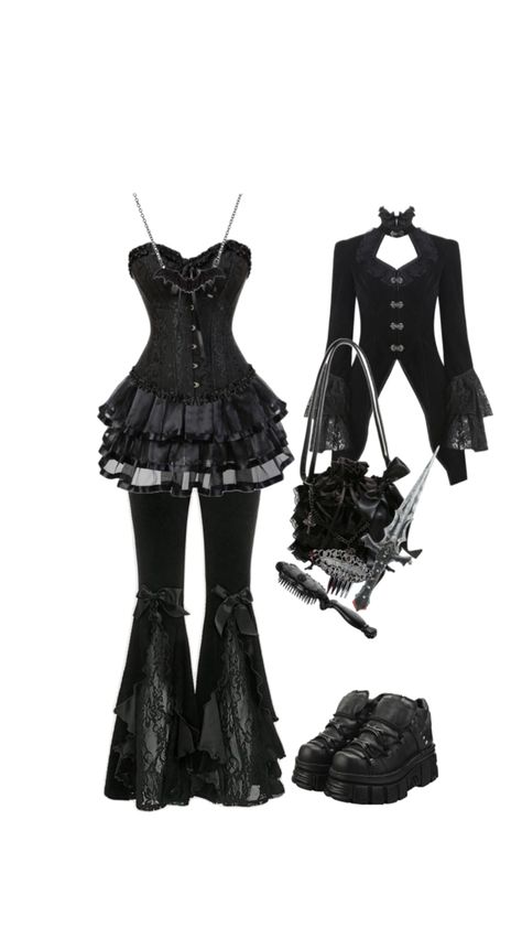 Outfit for my Oc Oc Outfit Ideas Female Casual, Oc Outfit Ideas Female, Mafia Outfits Female, Outfit Ideas Female, Oc Outfit Ideas, Emo Goth Outfits, Female Oc, Outfits Female, Anime Clothes