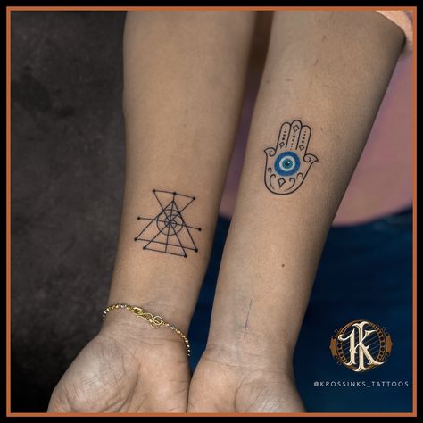 Protected by the power of the Hamsa and the watchful eye. “Marked with symbols of abundance, attracting wealth and prosperity at every turn.” .. . Krossinks Tattoos Navi Mumbai. To Book Appointment DM us.! #tattoo #tattooideas #feed #fasion Prosperity Tattoo, Us Tattoo, Attracting Wealth, Watchful Eye, Wealth And Prosperity, Book Appointment, Navi Mumbai, Attract Wealth, Mumbai