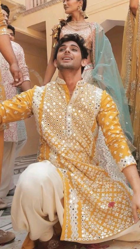 Haldi Ceremony Outfit For Men, Indian Wedding Suits Men, Indian Wedding Clothes For Men, Haldi Ceremony Outfit, Sherwani For Men Wedding, Wedding Kurta For Men, Casual Wedding Attire, Groom Dress Men, Wedding Outfits For Groom