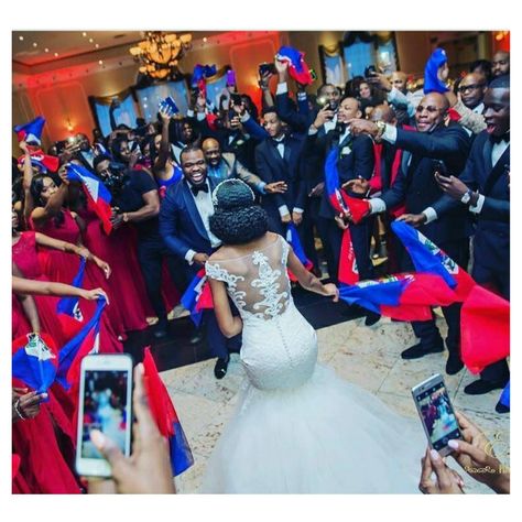 Haitian Wedding Ideas Culture, Nubian Wedding, Haiti Wedding, Haitian Wedding, Wedding Nuptials, Wedding Dance Music, Wedding Flags, Haitian Culture, Hairstyles For Wedding