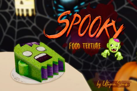 "Spooky" Food Texture | Utopia Mordor en Patreon Sims 4 Monster, Sims Cc Patreon, Monster Food, Sims 4 Couple Poses, Cc Patreon, Gamer Stuff, Sims 4 Kitchen, Spooky Food, Food Texture