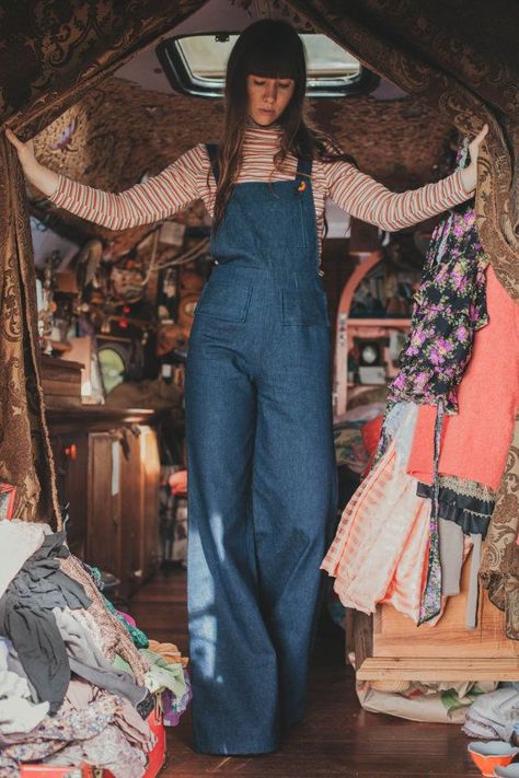 60s Overalls Outfit, 70s Overalls Outfit, Colorful Overalls, Overalls 70s, Custom Overalls, 70s Overalls, Flower Overalls, Vintage Dungarees, Overalls Vintage