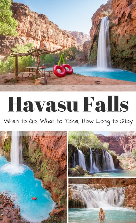 Havasupai Falls, Beaver Falls, Havasu Falls, Arizona Travel, Destination Voyage, To Infinity And Beyond, Vacation Places, Florida Keys, Travel Hacks