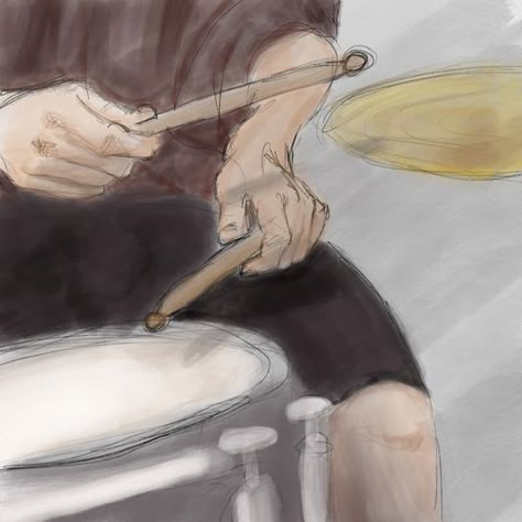 Drum Drawing, Drummer Art, Drums Wallpaper, Drums Art, Art Tutorials Drawing, Sketchbook Art Inspiration, Funky Art, Art Reference Poses, Art Sketchbook