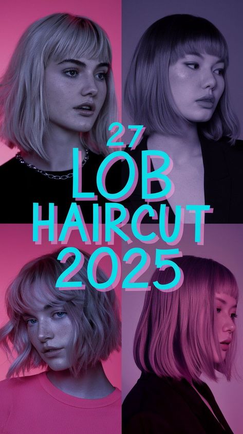 A choppy lob haircut with curly hair is a major trend for 2025, combining the edgy vibe of the 90s with a more modern touch. The layered look adds texture and volume, making it ideal for those with thick hair who want a playful, voluminous style. Pair it with soft curtain bangs for a messy yet chic appearance that’s perfect for everyday wear. Choppy Lob Haircut With Bangs, Brunette Lob With Bangs, Edgy Lob Haircut, Haircuts For Glasses Women, Hair Trends 2025 Haircuts Women, Lob Hair With Bangs, Haircut 2025 Trends Women, Hair 2025 Trends, Textured Lob With Curtain Bangs