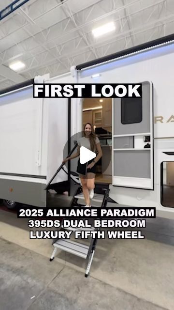 Toy Hauler Rv, Fifth Wheel Living, Luxury Rv Living, Rv Lots, Luxury Fifth Wheel, Luxury Campers, Fifth Wheel Campers, Camping Inspiration, Fifth Wheel Trailers