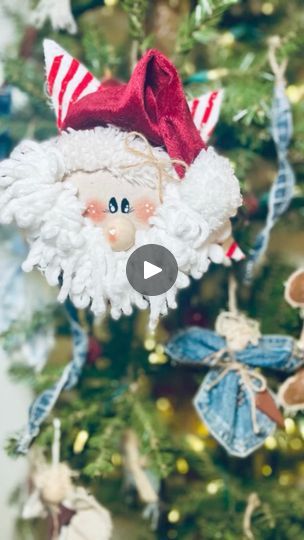 Star Santa Ornie - Video   https://chalkcouture.com/KnotJustChalk/shopping/addCartLink/40417922-388e-4394-b38c-ace11f881745 | Star Santa Ornie - Video - https://chalkcouture.com/KnotJustChalk/shopping/addCartLink/40417922-388e-4394-b38c-ace11f881745 | By Knot Just Chalk | Facebook Knot Just Chalk, Chalk, Christmas Crafts, Knot, Craft Ideas, Diy Projects, Stars, Christmas