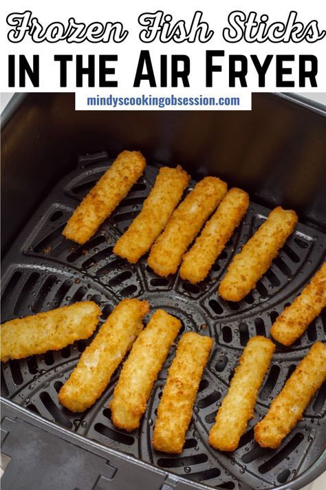 The air fryer is definitely the way to go for making delicious and crispy fish sticks! These are the perfect easy meal for busy weeknights because there isn't any prep. Plus, there's no preheating like with a regular oven. I am finding that I use the air fryer more and more. It's a great way to make your favorite frozen foods even quicker and easier, and that is something I can get behind 100%. We also use these crunchy fish sticks in wraps and fish tacos.  via @mindyscookingobsession Air Fryer Breaded Fish, Fish Sticks In Air Fryer, Breaded Fish In Air Fryer, Fish Fingers In Air Fryer, Frozen Fish Sticks In Air Fryer, Air Fryer Frozen Breaded Fish Fillets, Air Fried Fish, Fish Sticks, Air Fryer Fish