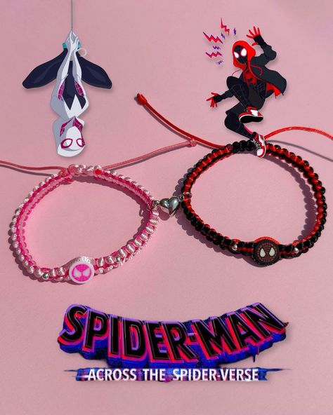 The Spiderverse, Pink Accesorios, Spiderman Across The Spiderverse, Spiderman 1, Spiderman Gifts, Spider Man Across The Spider Verse, Across The Spider Verse, Couple Jewelry, April 29