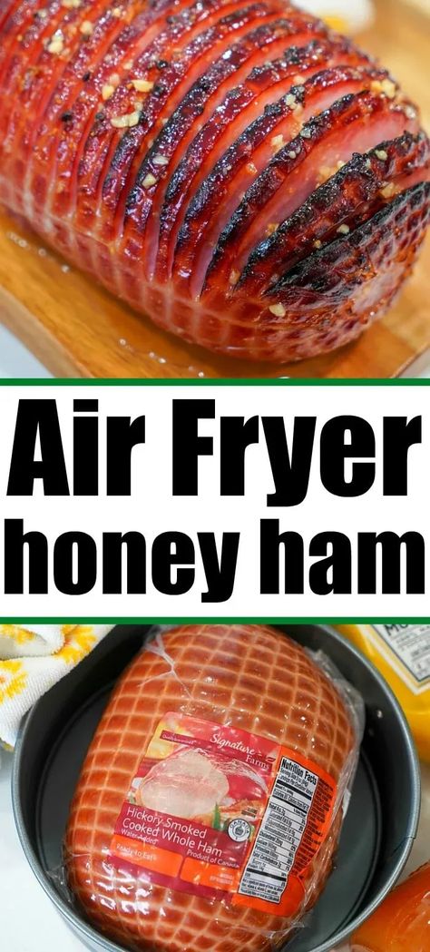 Ham In Air Fryer, Crockpot Ham And Potatoes, Cook A Ham, Air Fryer Ham, Cooking Secrets, Whole Ham, Cooked Ham, Crockpot Ham, Friends Recipes