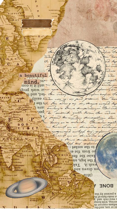 scrapbook design! Planet Aesthetic, Design Scrapbook, Journal Sketchbook, Journal Scrapbook, Paper Pattern, Scrapbook Journal, Aesthetic Vintage, Printable Paper, Paper Design