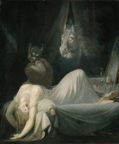 Romanticism Paintings, Henry Fuseli, Romanticism Artists, Nightmares Art, Romantic Paintings, Dark Romantic, Incubus, Romantic Art, The Nightmare