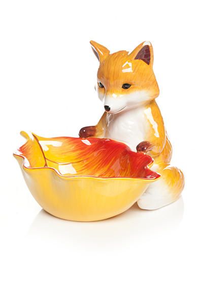 Fox Things, Orange Gem, Orange Bowl, Fox Decor, Fox Cookies, Pumpkin Theme, Candy Bowl, Forest Friends, Cute Kitchen