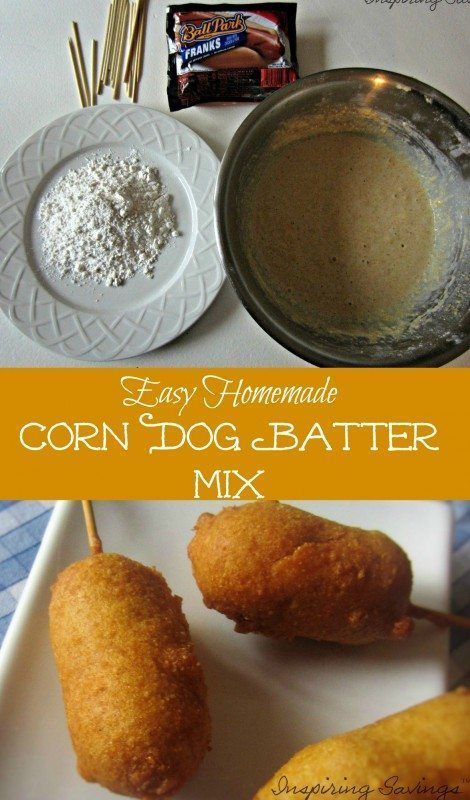 Corn Dog Batter, Corn Dog Recipe, Homemade Corndogs, Corndog Recipe, Kid Meals, Gluten Free Puff Pastry, Nacho Bar, Thanksgiving Appetizer Recipes, Batter Mix