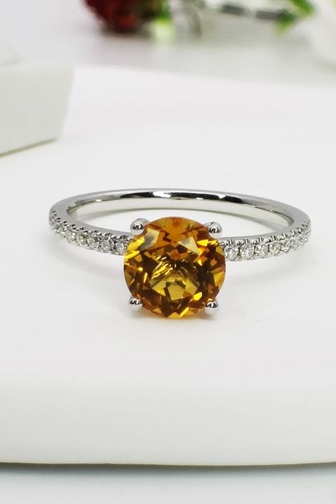 14K Gold Natural Citrine Engagement Ring, 1.22ct Solitaire Citrine Wedding Ring, Citrine Bridal Ring, November Birthstone Jewelry, Classic Citrine Gold Ring, Citrine Statement Ring, Comfortable Ring, Everyday Rings, Anniversary Ring Citrine Wedding Ring, Engament Rings, Citrine Engagement Ring, Citrine Wedding, Citrine Ring Engagement, Ring Everyday, Everyday Ring, Party Wear Indian Dresses, Everyday Rings