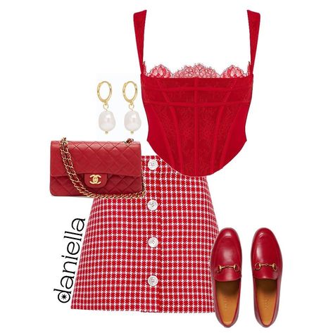 90’s Outfits, Wardrobe Consultant, Red Monochrome, Daily Fashion Inspiration, Wear Or Tear, Virtual Stylist, Virtual Fashion, Luxury Dress, Polyvore Outfits