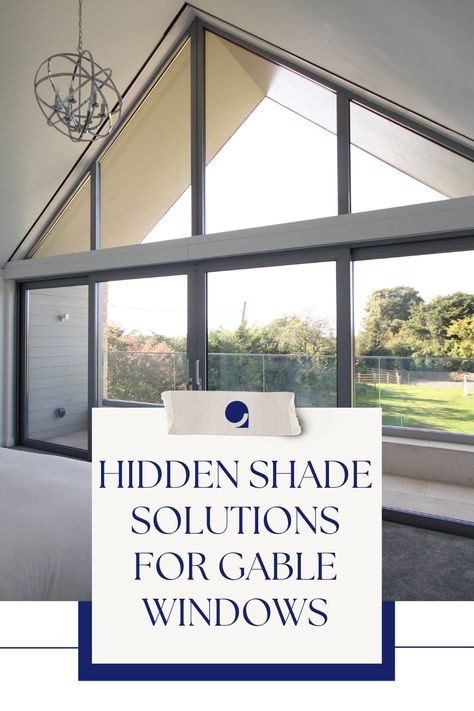 Achieve flawless window design with hidden shade solutions for gable windows. Whether it's top-to-bottom, bottom-to-top, or center beam, we’ve got the perfect solution. Ideal for modern custom homes, our concealed systems keep views clear and hardware hidden. Perfect for high-end design projects. Custom solutions that fit any shape of gable window. Transparent Solar Panels Window, Single Pane Window Insulation, Gable Window, Shaped Windows, Blinds Curtains, Window Shades, Home Automation, Window Design, Unique Spaces