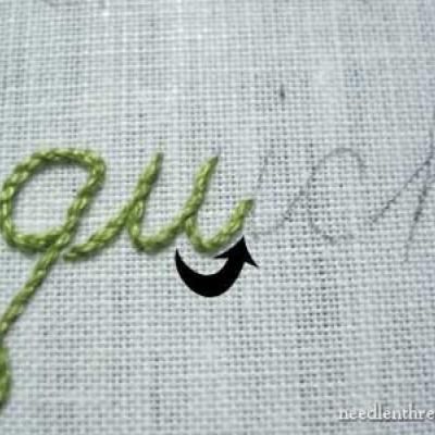 Hand Embroidering Script Fonts {Needlework} Embroidery Script, Hand Embroidery Letters, Sew Ins, Embroidery Letters, Pola Sulam, Quilting, Diy Quilt, Hand Embroidery Stitches, Diy Couture