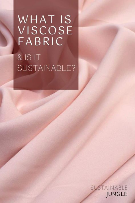 What Is Viscose Fabric And Is It Sustainable? Cellulose Fiber, Bamboo Fabric, Cotton Viscose, Viscose Fabric, Clothing Labels, Synthetic Fabric, Synthetic Fiber, Natural Fibers, In Fashion