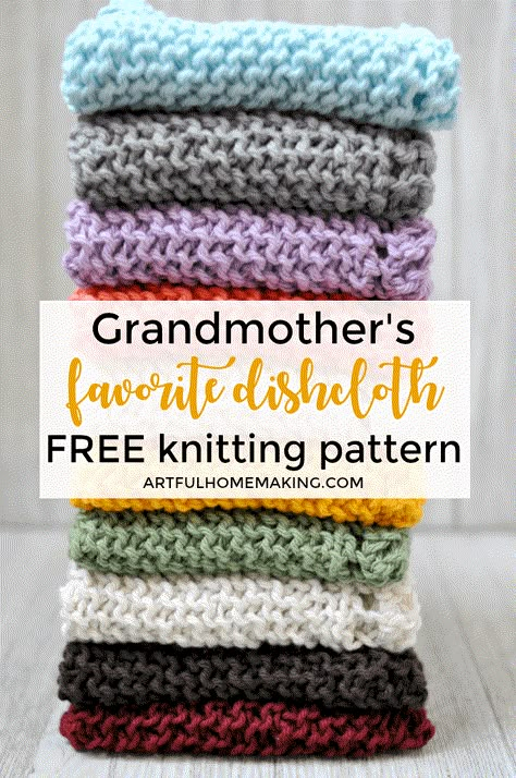 Grandmother's Favorite Dishcloth Free Knitting Pattern This is the perfect pattern for beginners! They're so easy and fun to make! Knitted Dish Cloths, Knitted Dishcloth Patterns Free, Knit Dishcloth Pattern, Knitted Washcloth Patterns, Knitted Dishcloths, Dishcloth Patterns Free, Knitted Washcloths, Dishcloth Knitting Patterns, Dishcloth Crochet Pattern